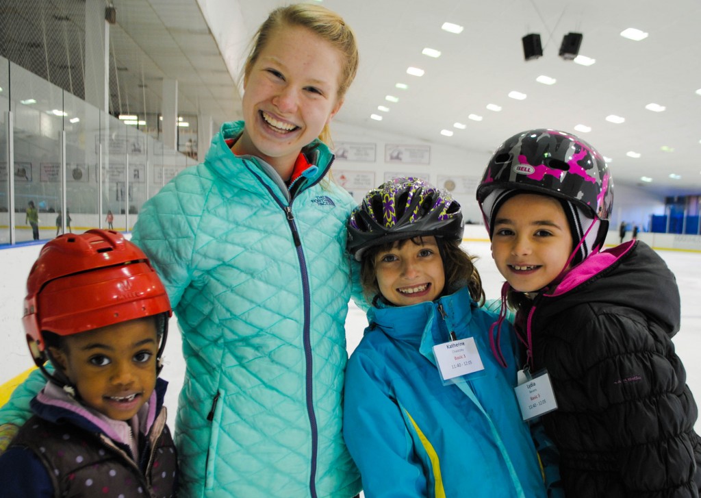 Instructor with Kids on Ice